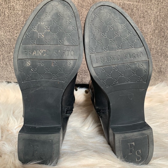 Franco Sarto Clarity Black Acorn leather boots - Picture 4 of 5